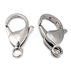Polished 316 Surgical Stainless Steel Lobster Claw Clasps STAS-R072-18A-2
