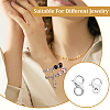 8Pcs 4 Styles Brass Double Opening Lobster Claw Clasps FIND-PH0021-16-6