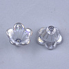 Transparent Acrylic Bead Caps X-TACR-T007-04-3