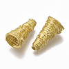 Brass Bead Cone Rhinestone Settings KK-T040-026-NF-2