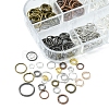 12 Styles DIY Brass & Iron Jump Rings Sets DIY-FS0004-12-4