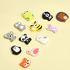 12Pcs 12 Style Silicone Focal Beads SIL-CA0002-09-3