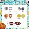 500Pcs 5 Style Craft Style Acrylic Beads FIND-SZ0005-81-2