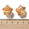 Gradient Color Transparent Hand-drawed Acrylic Beads TACR-P012-01B-05-3