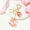 Alloy & Resin Pendant Decorations HJEW-YW00401-05-2