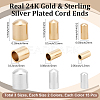 90Pcs 6 Styles Brass Cord Ends KK-BBC0023-43-2