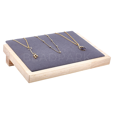 Wood Jewelry Displays Stands ODIS-WH0006-43-1
