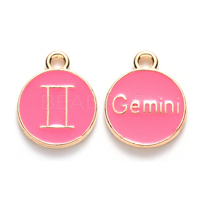 Alloy Enamel Pendants ENAM-S124-01B-03I-1