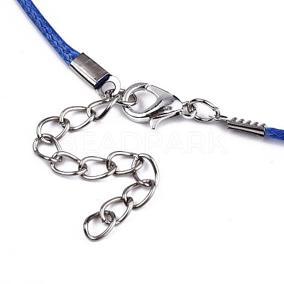 Waxed Cotton Cord Necklace Making MAK-S034-011-1