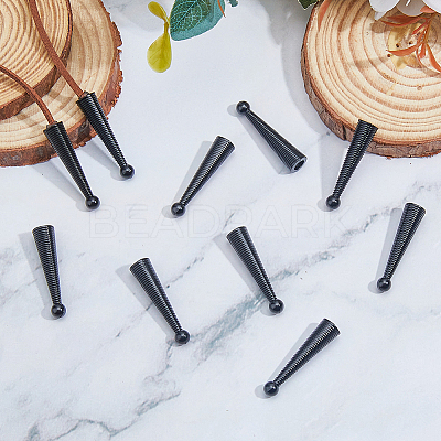 10Pcs Alloy Cord Ends FIND-FH0009-40EB-1