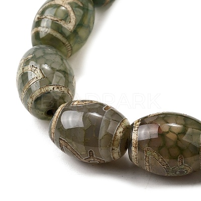 Tibetan Style dZi Beads Strands G-S389-A07-1