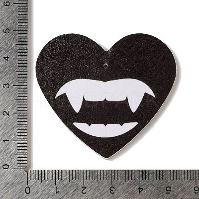 Halloween Imitation Leather Pendants FIND-K017-02B-01-1