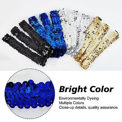 12Pcs Yarn & Rubber Elastic Headbands OHAR-GF0001-10B-1