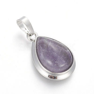 Natural Amethyst Pendants X-G-L512-C19-1