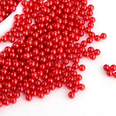 Imitation Pearl Acrylic Beads OACR-S011-2.5mm-Z1-1