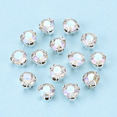 Sew on Rhinestone Montee Beads KK-T071-01F-01-1