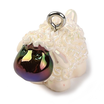 Animal Theme Resin Pendants RESI-S010-04D-1