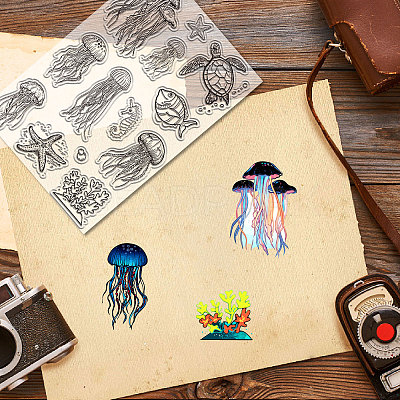 Plastic Stamps DIY-WH20018-0243-1