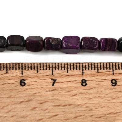 Natural Dyed White Jade(Imitation Charoite) Beads Strands GG-CBA0743-D02-01-1