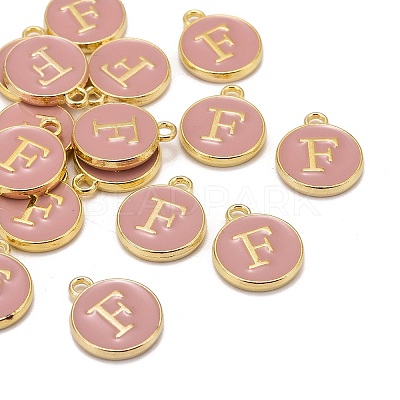 Golden Plated Alloy Enamel Charms LS-ENAM-S118-07F-1