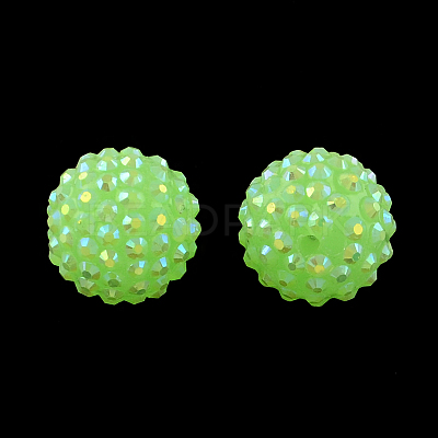 AB-Color Resin Rhinestone Beads RESI-S315-14x16-13-1
