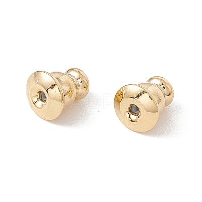 Rack Plating Brass Ear Nuts X-KK-G433-03LG-1