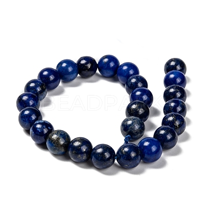 Natural Lapis Lazuli Beads Strands X-G-G087-8mm-1