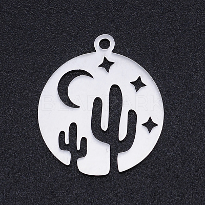 Non-Tarnish 201 Stainless Steel Laser Cut Pendants STAS-S105-T969-1-1