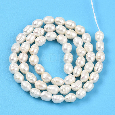 Natural Cultured Freshwater Pearl Beads Strands PEAR-N012-05Y-01-1