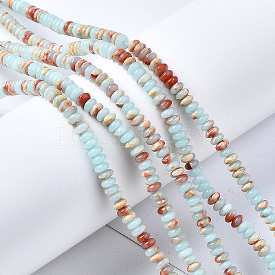Synthetic Aqua Terra Jasper Beads Strands X-G-S366-102A-1
