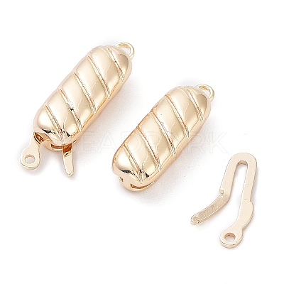 Rack Plating Brass Box Clasps KK-A183-64G-1