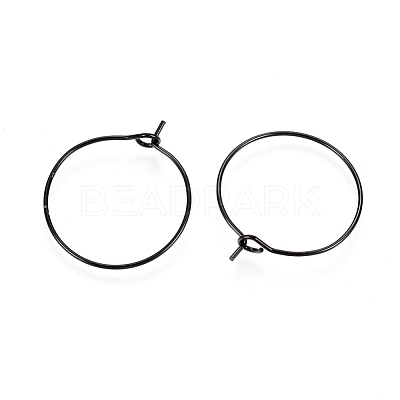 316L Surgical Stainless Steel Hoop Earring Findings X-STAS-D164-05B-1