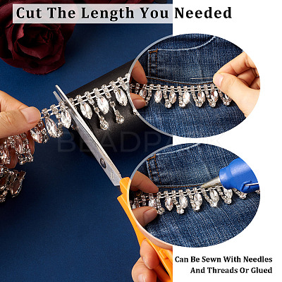 Iron Crystal Rhinestone Cup Chain CH-CW0001-02-1