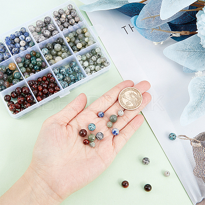 360Pcs 12 Styles Natural Mixed Gemstone Beads G-NB0004-09-1