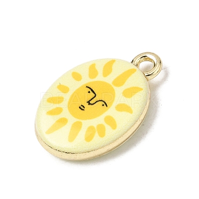 Printed Alloy Pendants ENAM-F160-02E-G-1