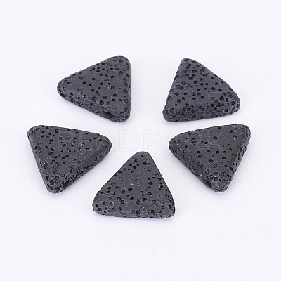 Natural Lava Rock Beads X-G-P316-H-1