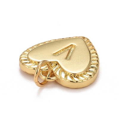 Rack Plating Real 18K Gold Plated Brass Pendants KK-E260-01G-V-1