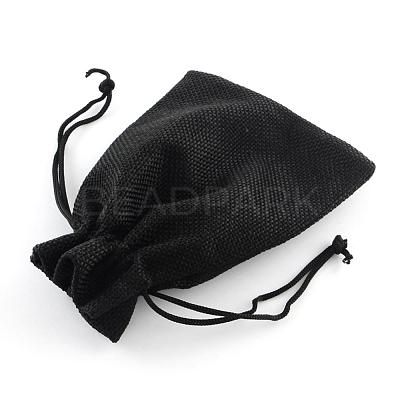 Burlap Packing Pouches Drawstring Bags ABAG-Q050-7x9-09-1