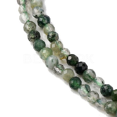 Natural Moss Agate Beads Strands G-A129-2mm-01A-1