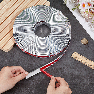 U-Shaped Self-adhesive PVC Edge Guard Strips AJEW-WH0609-210B-02-1