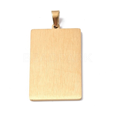 201 Stainless Steel Pendant STAS-B033-01G-03-1