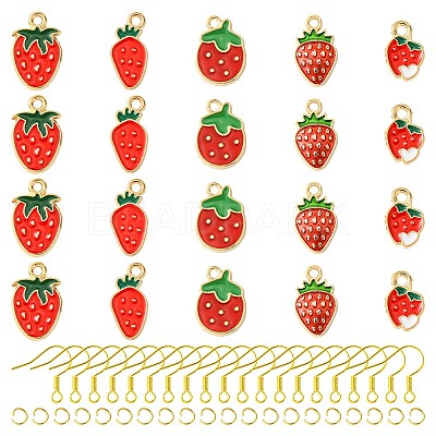 DIY Strawberry Dangle Earrings DIY-FS0006-05-1