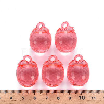 Autumn Theme Transparent Acrylic Pendants TACR-T024-04B-910-1