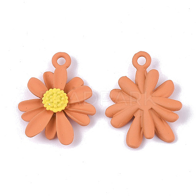 Spray Painted Alloy Pendants LS-PALLOY-N0147-04B-1