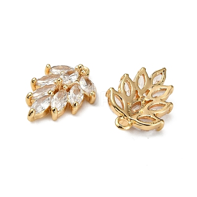 Brass Micro Pave Cubic Zirconia Pendants KK-S348-502-NF-1