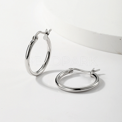 Vintage S925 Silver Hoop Earrings for Women Elegant Retro Minimalist Jewelry NK6073-1