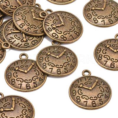 Tibetan Style Alloy Pendants X-TIBEP-R191-AB-FF-1