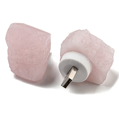 Nuggets Natural Rose Quartz USB Night Light G-Q170-02J-1