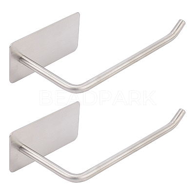 304 Stainless Steel No Punch Toilet Paper Holders AJEW-UN0001-30-1