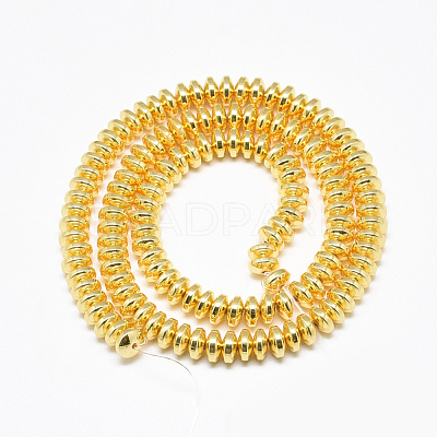 Electroplate Non-magnetic Synthetic Hematite Beads Strands X-G-Q465-29G-1